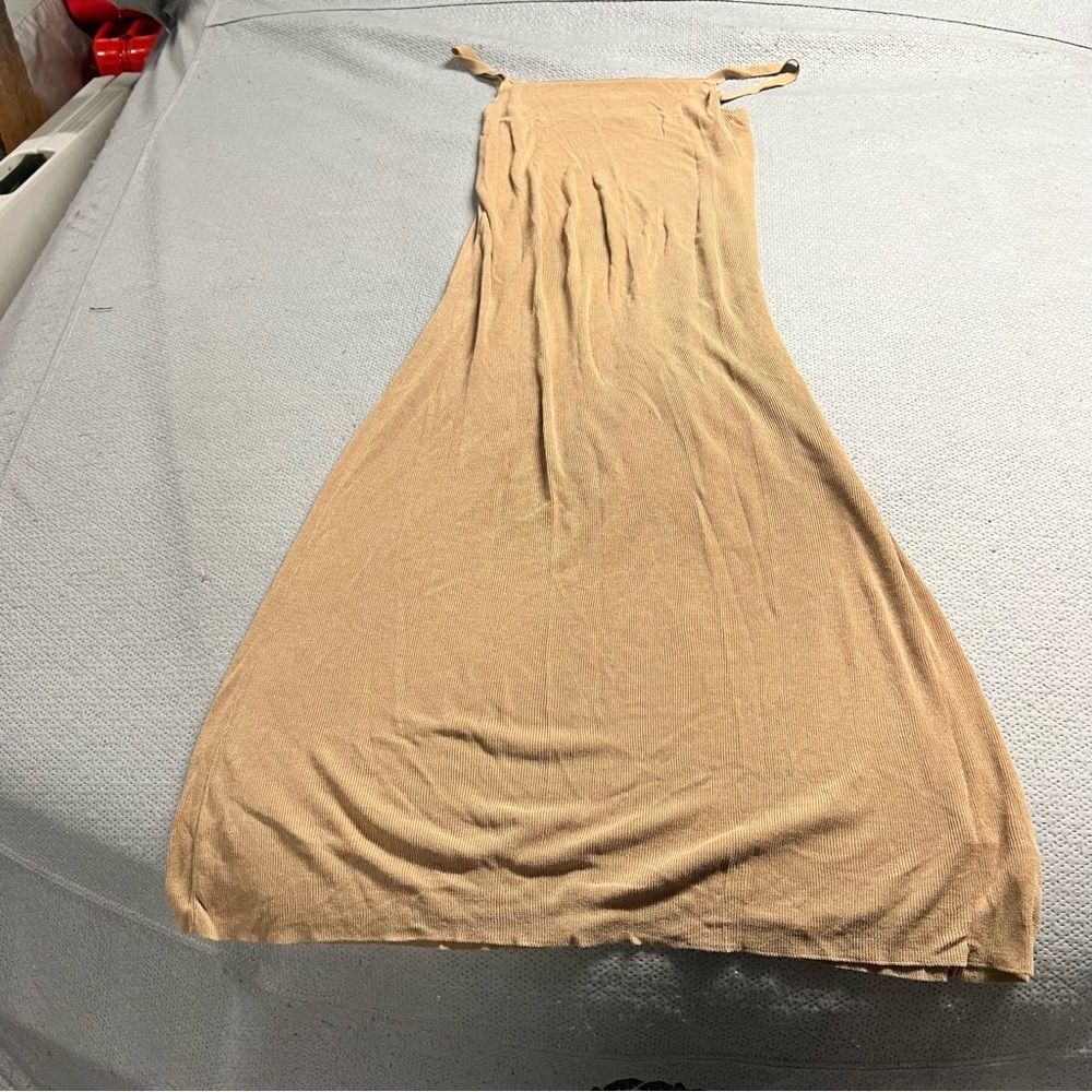 Zara Tan Beige Maxi Dress